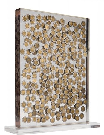 FERNANDEZ ARMAN (1928-2005) Senza titolo 2001monete in resina cm...