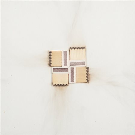 BERNARD AUBERTIN (1934-2015) Dessin de Feu 2010fiammiferi bruciati su tela cm...