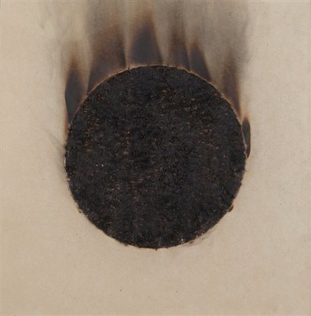 BERNARD AUBERTIN (1934-2015) Cercle de feu 2004tecnica mista cm 45x45firmato,...