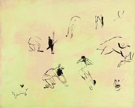 WILLIAMS SUE (1954-) Springtime 1995olio su tela cm 37,5x46firmato, datato e...