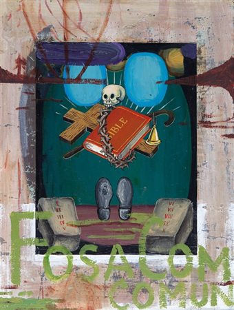 OCAMPO MANUEL (1965-) Fosa Comun 1995olio e acrilico su tela cm...