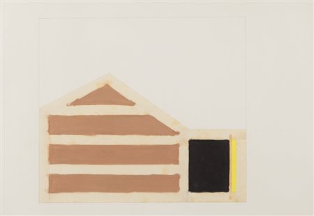 TREMLETT DAVID (1945-) Drawing for a wall N.16 1993tecnica mista su carta cm...