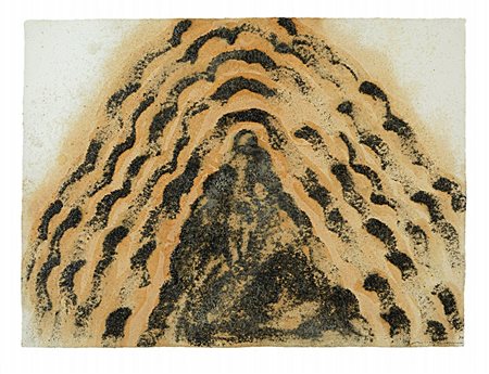 HIDETOSHI NAGASAWA (1940-) Senza titolo 1992tecnica mista e limatura in ferro...