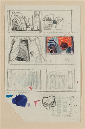 ENRICO PRAMPOLINI (1896-1956) Daphnis e Chloè (anni '40-'50)matita su carta...