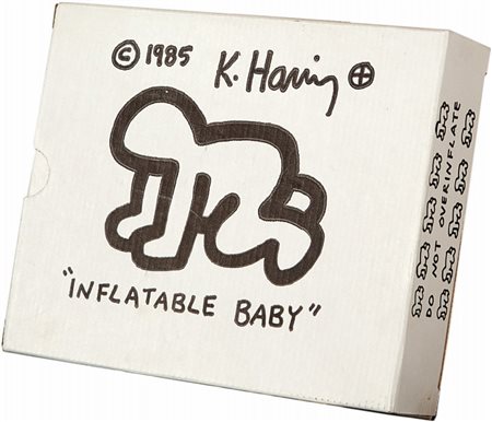 KEITH HARING (1958-1990) Inflatable Baby 1985gonfiabile in vinile cm...