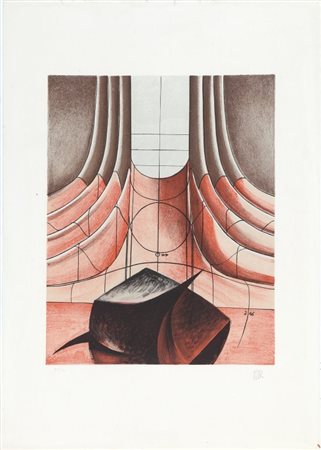 Man Ray (1890-1976) Macbeth 1972litografia a colori cm 70x50esemplare...