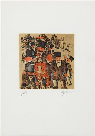 FRANZ BORGHESE (1941-2005) Senza titoloacquaforte cm 34x23,5esemplare...