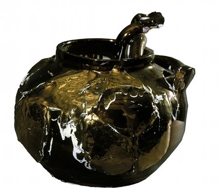 ANTONIO RECALCATI (1938-) Vaso N.304 1990terracotta cm 22,5x24x24provenienza:...