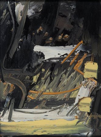 PIERO RUGGERI (1930-2009) Paesaggio 1977olio su faesite cm 35x26firmato in...