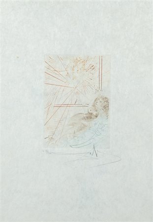 SALVADOR DALI' (1904-1989) Lotto di due opereSenza titoloacquetinte cm...