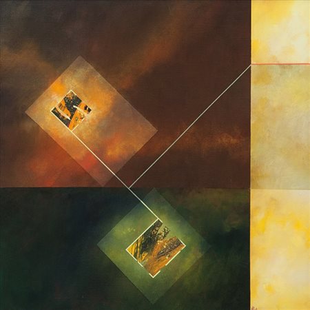 MAURIZIO ROASIO (1946-) Rezal IX 2005tecnica mista su tela cm 80x80firmato in...