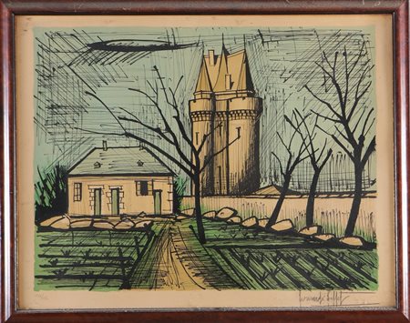 BUFFET BERNARD (1928 - 1999) Senza titolo. Litografia. Cm 71,00 x 55,00....