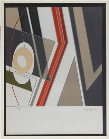 BOZZOLINI SILVANO (1911 - 1998) Senza titolo. 1976. Litografia. Cm 58,00 x...