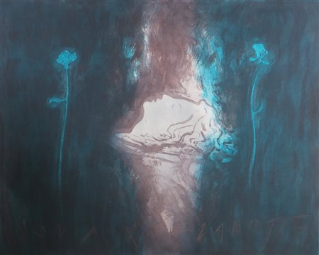 GALLIANI OMAR (n. 1954) Nona mezzanotte. 1991. Acquatinta. Cm 128,00 x...