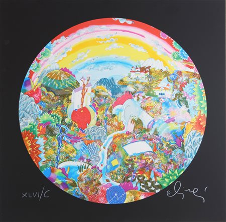 ALINARI LUCA (n. 1943) L'altro io del suo io. 2003. Serigrafia. Cm 70,00 x...