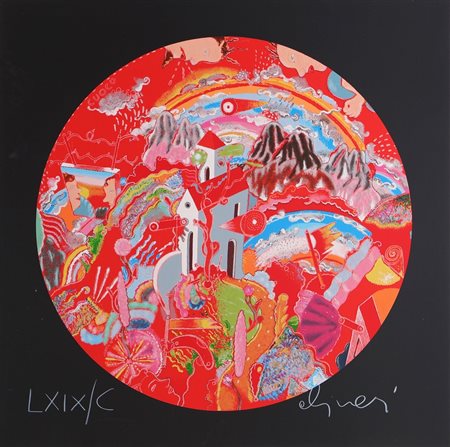 ALINARI LUCA (n. 1943) Dentro l'omino di burro. 2003. Serigrafia. Cm 70,00 x...