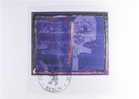 GALIMBERTI MAURIZIO (n. 1956) Wall Biface. . 2009. Pigmenti su cartoncino. Cm...