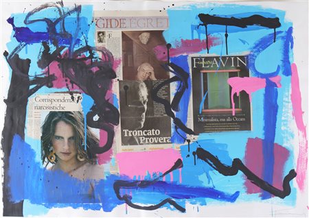 FIERAMOSCA JAMES (n. 1949) Senza titolo. . 2003. Tecnica mista su carta. Cm...