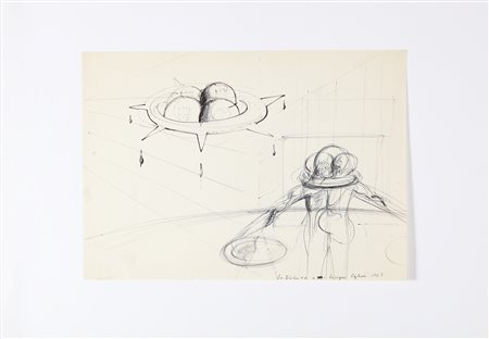 VAGLIERI TINO (1929 - 2000) La violenza e i bisogni. . 1963. Tecnica mista su...