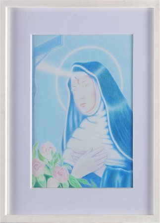 MONTESANO GIAN MARCO (n. 1949) Senza titolo. . 1976. Pastello su carta. Cm...