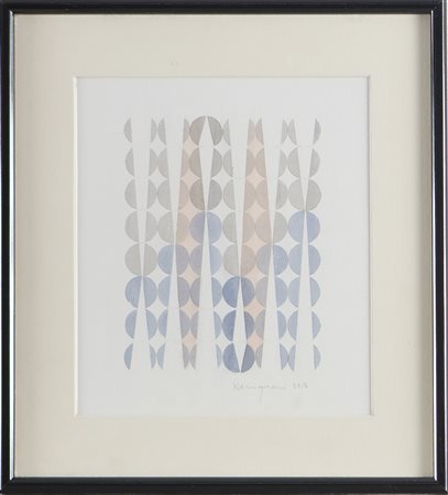 NANGERONI CARLO (n. 1922) Senza titolo. 2012. Acquarello su carta. Cm 19,50 x...