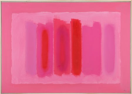 FINZI ENNIO (n. 1931) Senza titolo. . 1988. Tecnica mista su carta intelata....