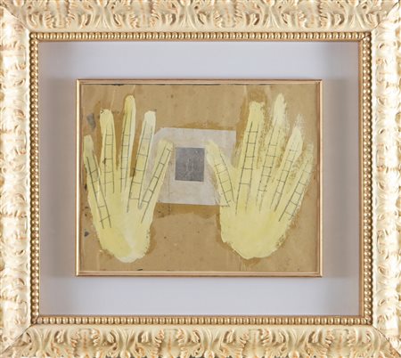 CECCOBELLI BRUNO (n. 1952) Senza titolo. . 1988. Tecnica mista su carta. Cm...