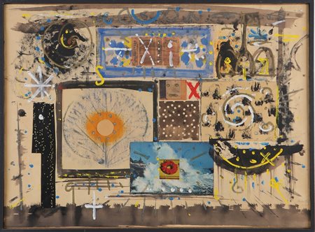 MARTIN PHILIP (1927 - 2014) Reformation III. 1968. Tecnica mista su carta...