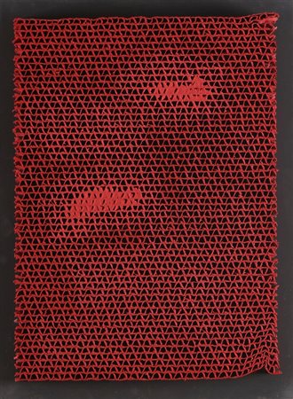 AUBERTIN BERNARD (1934 - 2015) Alveolés. 1990. Tecnica mista su cartone. Cm...