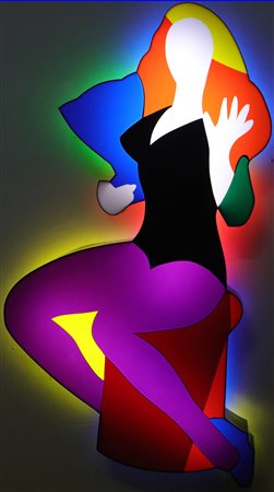 LODOLA MARCO (n. 1955) Pin Up. Neon perspex e smalti. Cm 52,00 x 107,00 x...