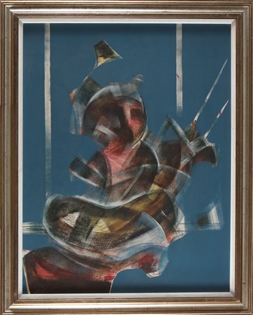 MAZZOLENI MARTINO (1935 - 1995) Senza titolo. 1973. Olio su tela . Cm 70,00 x...