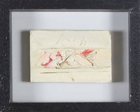 SCATIZZI SERGIO (1918 - 2009) Senza titolo. Olio su tavola. Cm 18,00 x 12,00....