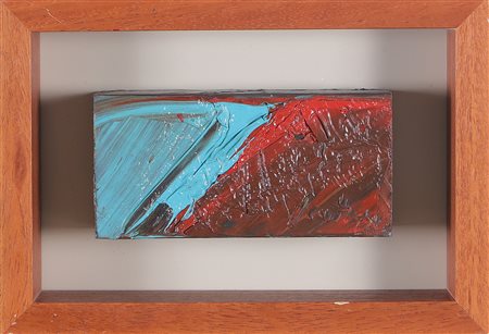 SCATIZZI SERGIO (1918 - 2009) Senza titolo. Olio su tavola. Cm 21,00 x 10,00...