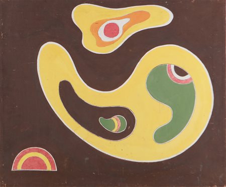 PAGLIARANI OTELLO (n. 1940) Metamorfosi. 1975. Olio su tela . Cm 60,00 x...