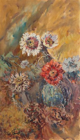 AIMETTI CARLO (n. 1901) Senza titolo. Olio su tela . Cm 40,00 x 70,00....