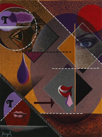 FERGOLA SERGIO (1936 - 1994) T. Olio su tela . Cm 30,00 x 40,00. Firma in...