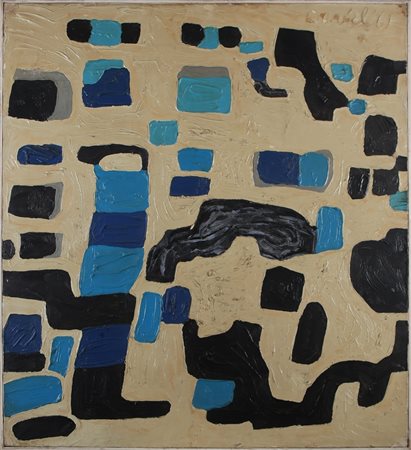 ANTON LUTJERINK (DARTEL) (n. 1928) Senza titolo. . 1961. Olio su tela . Cm...