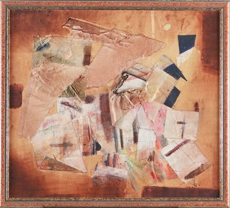 CANONICO FELICE (1922 - 1997) Ricordo di un paese inquieto. . 1958. Tecnica...