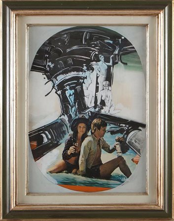 BERTINI GIANNI (1922 - 2010) I classici ciclopi. 1981. Tecnica mista su...