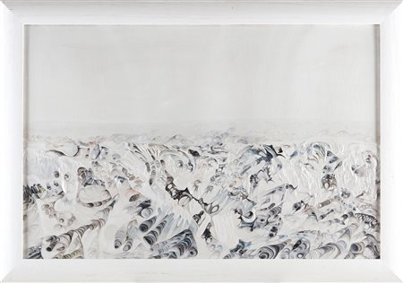 TINTI MARZIO (n. 1940) Senza titolo. Tecnica mista su tela. Cm 100,00 x...