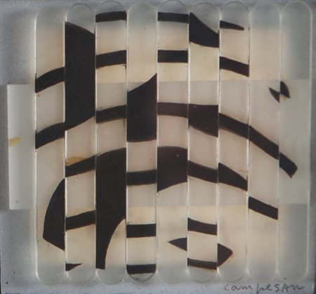 CAMPESAN SARA (n. 1924) Direzione e variazione. . 1979. Tecnica mista su...