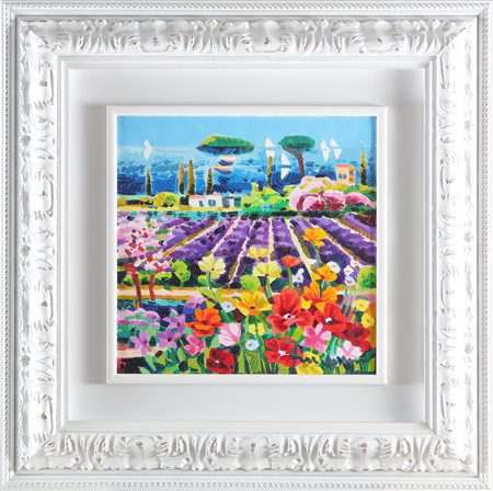 FACCINCANI ATHOS (n. 1951) Da un viaggio in Provenza. Olio su tela . Cm 40,00...