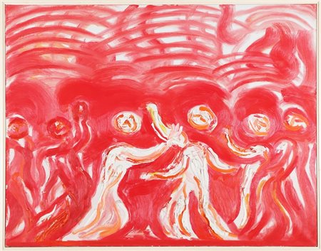 GUIDI VIRGILIO (1891 - 1994) Senza titolo. . Olio su tela . Cm 90,00 x 70,00....