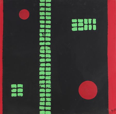 BORDONI ENRICO (1904 - 1969) Senza titolo. Olio su tavola. Cm 78,00 x 78,00....