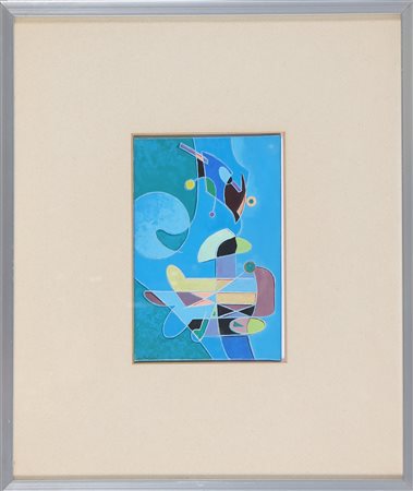 BIASI ALBERTO (n. 1937) Senza titolo. Olio su tela . Cm 10,00 x 15,00. Firma...