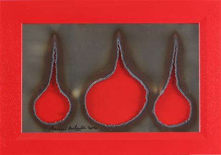 AUBERTIN BERNARD (1934 - 2015) Fer Brùlé. 2010. Lamiera bruciata. Cm 49,00 x...