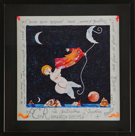 MUSANTE FRANCESCO (n. 1950) Senza titolo. . Tecnica mista su compensato. Cm...