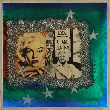 RONDA OMAR (n. 1947) Marilyn Frozen. 2005. Plastica. Cm 50,00 x 50,00. Al...