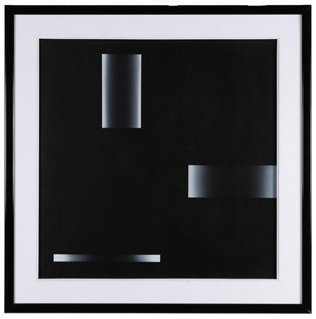 FINZI ENNIO (n. 1931) Senza titolo. . Olio su tela . Cm 60,00 x 60,00. Al...