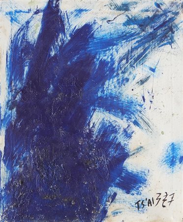 HSIA-LING TSAI (n. 1936) Senza titolo. Tecnica mista su tela. Cm 50,00 x...